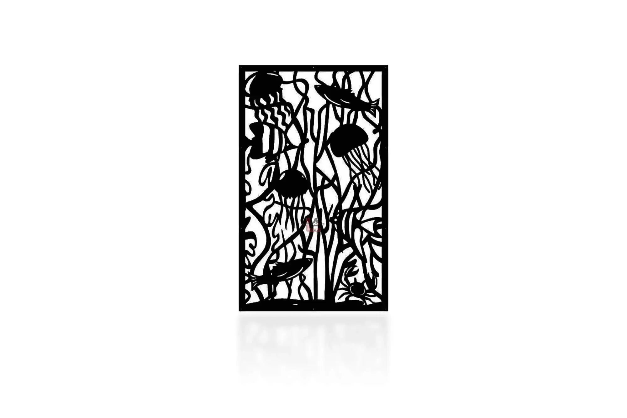 Ocean Life Panels Beautifully Handcrafted Privacy Artwork ...