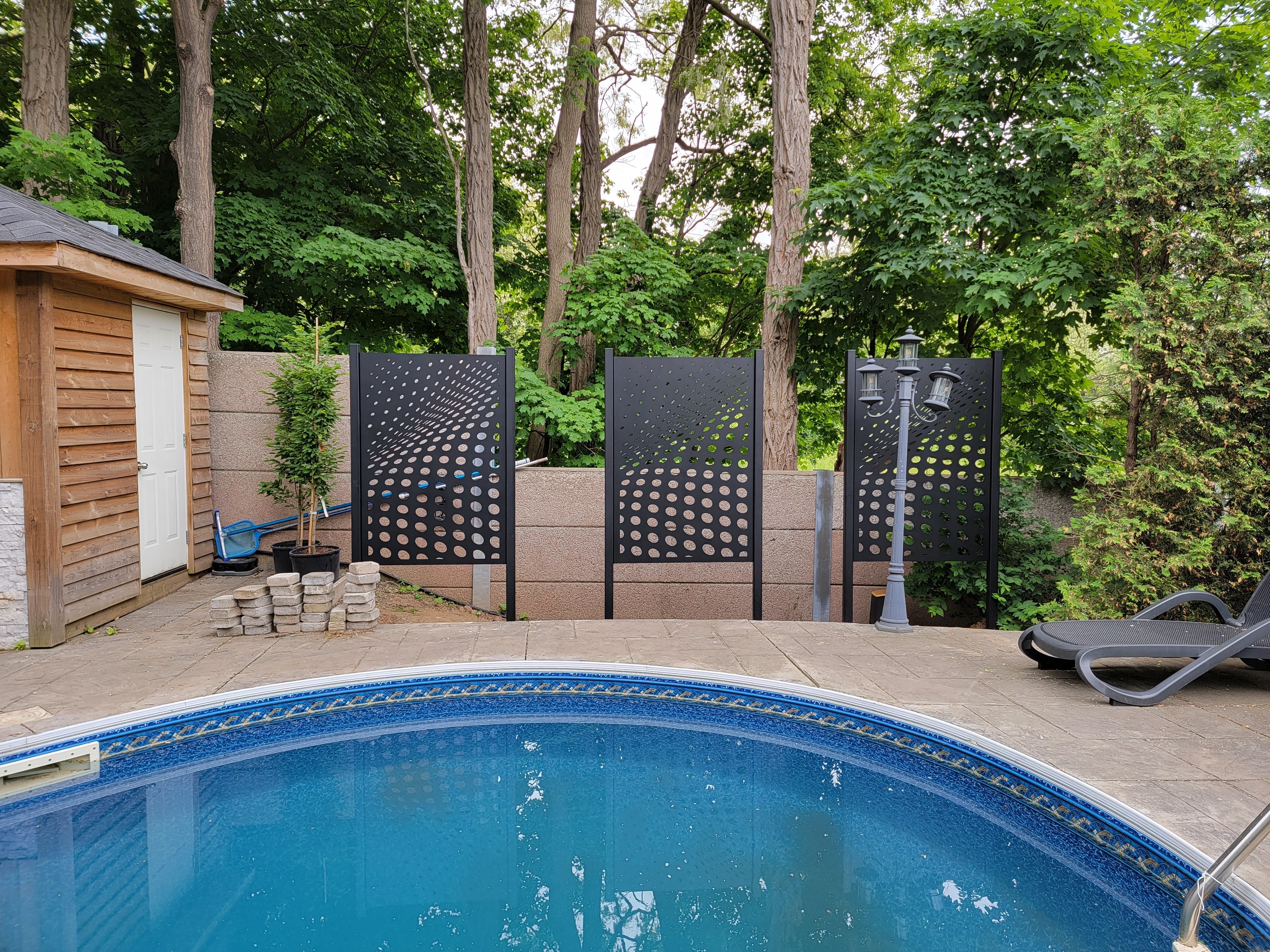Perforated Style Privacy Panel Proudly Made in Canada – LaserCutArts ...