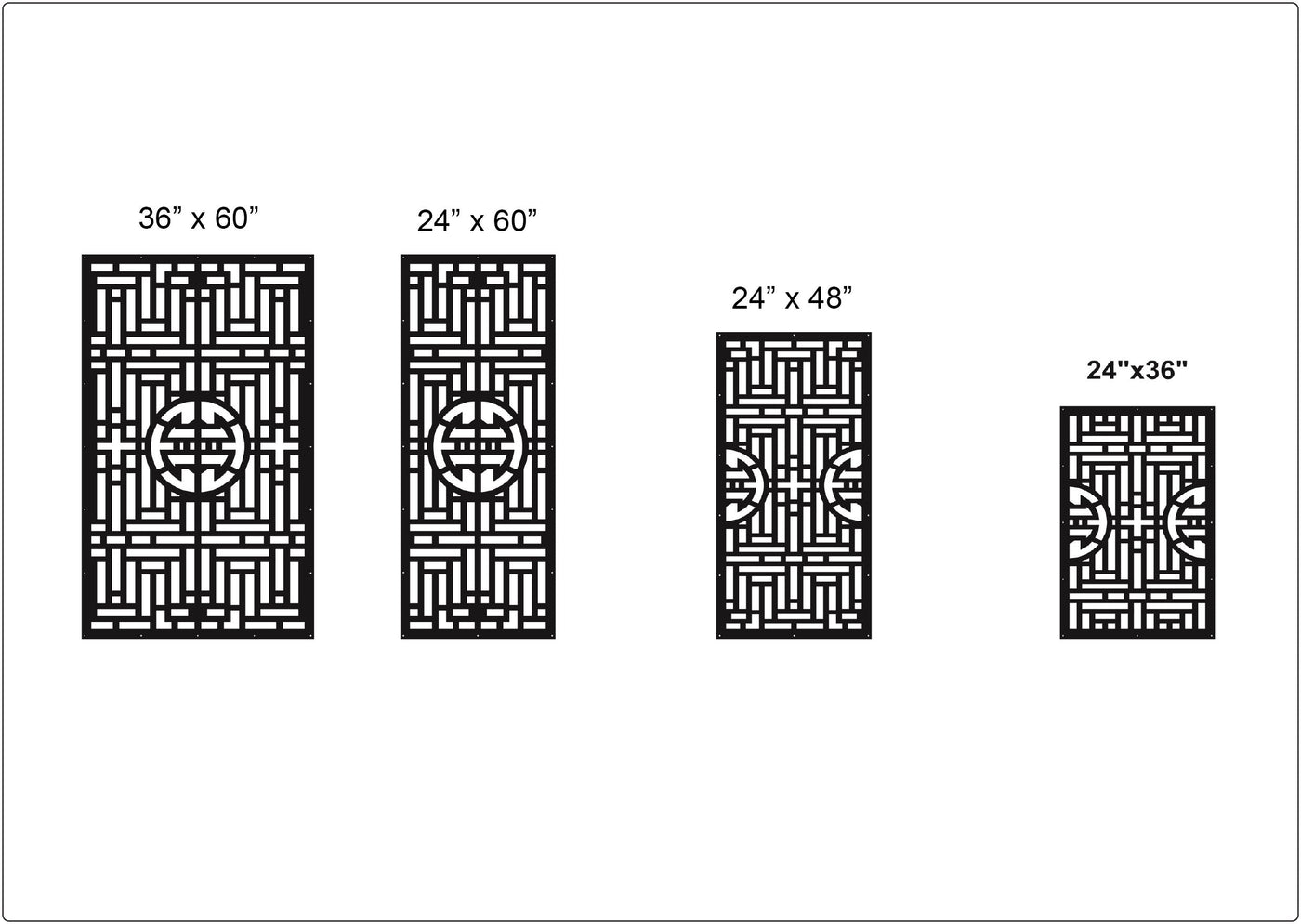 art deco privacy panel