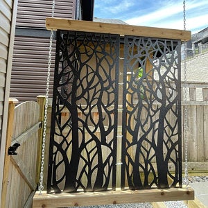 Tree Trunk Privacy Panel Tree Privacy Panel Decorative Aluminum Privacy Panel Canada ...