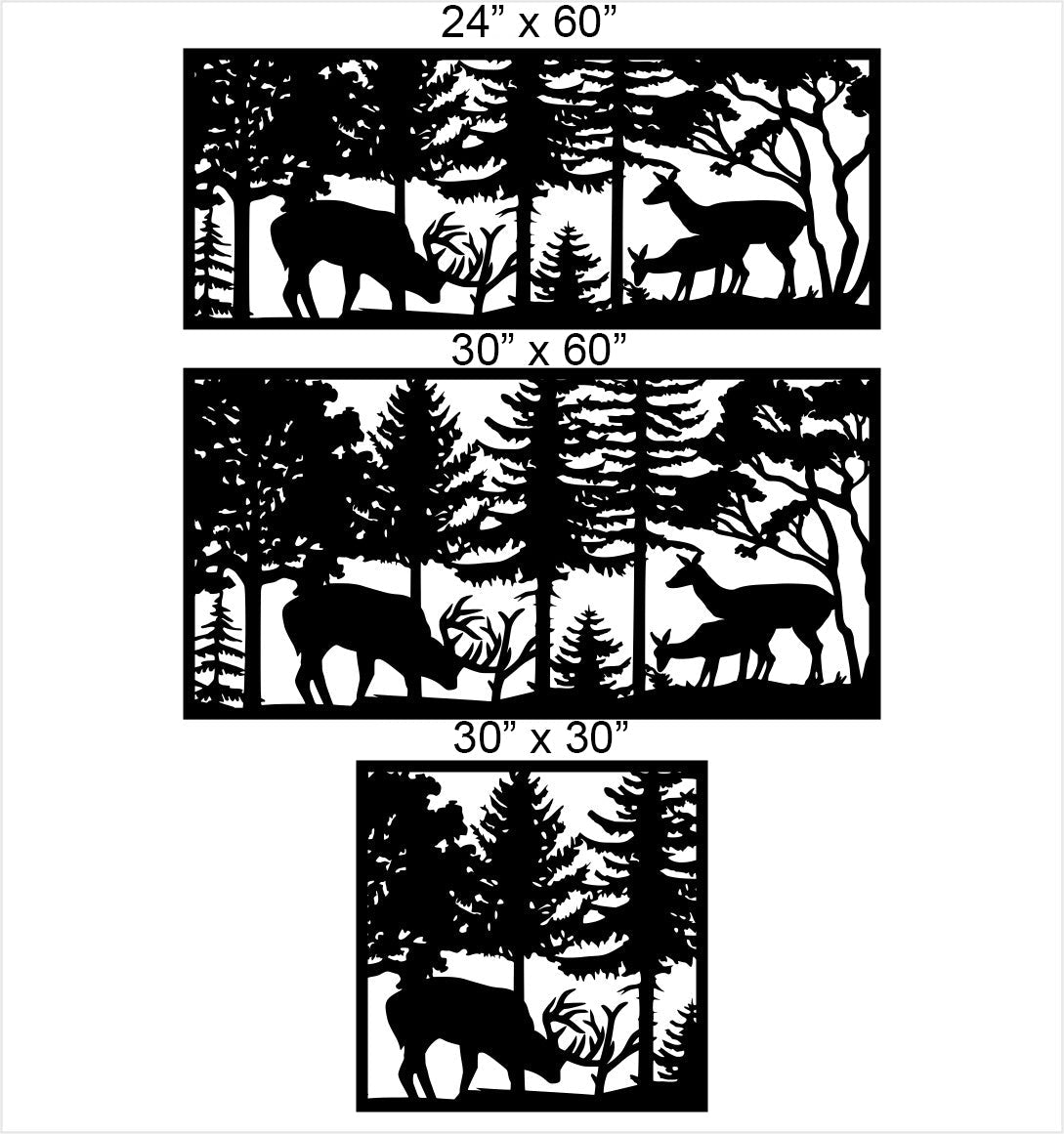 Deer Family Privacy Panel