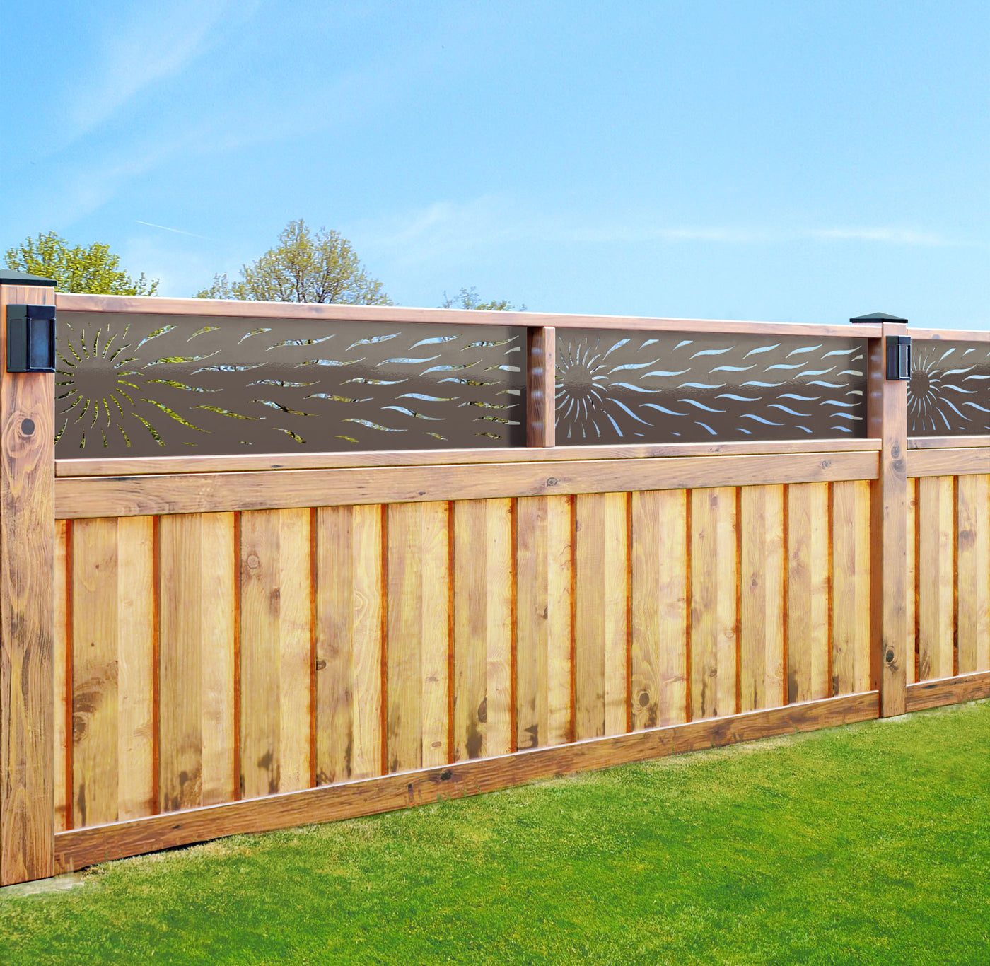 Sun Rays Fence Topper