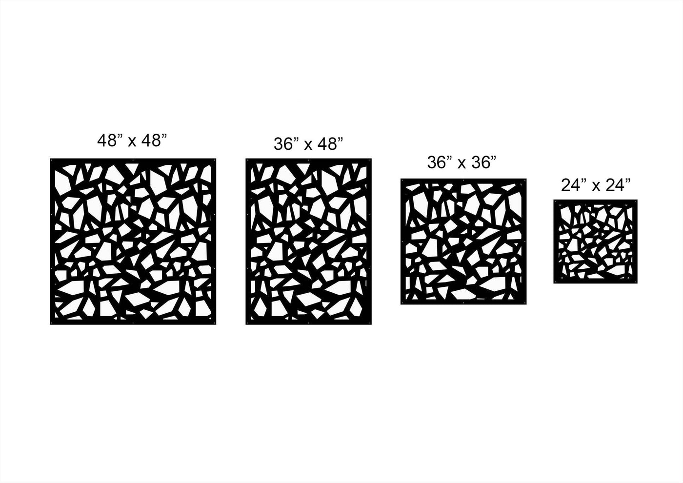 modern style 4 privacy panel