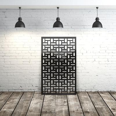 geometric brick privacy panels