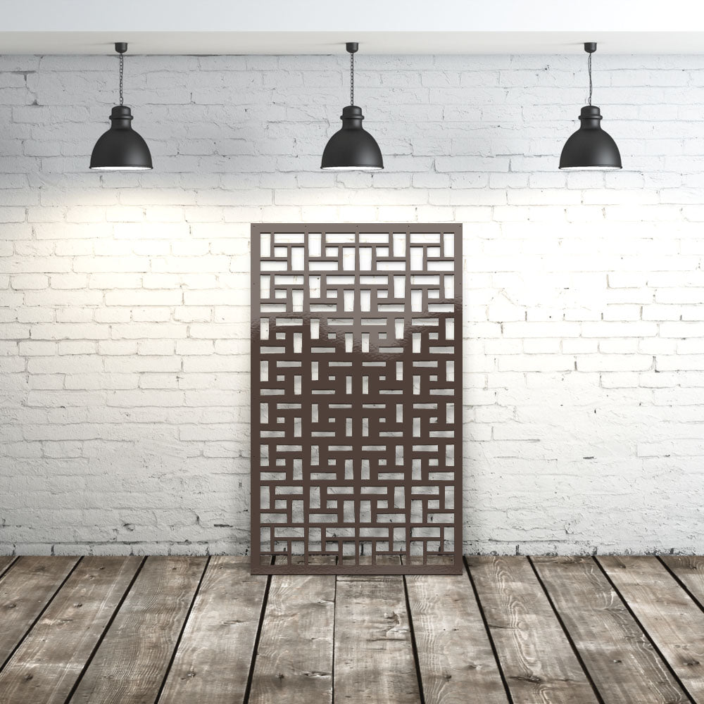 geometric brick privacy panels