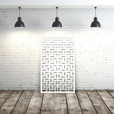 geometric brick privacy panels