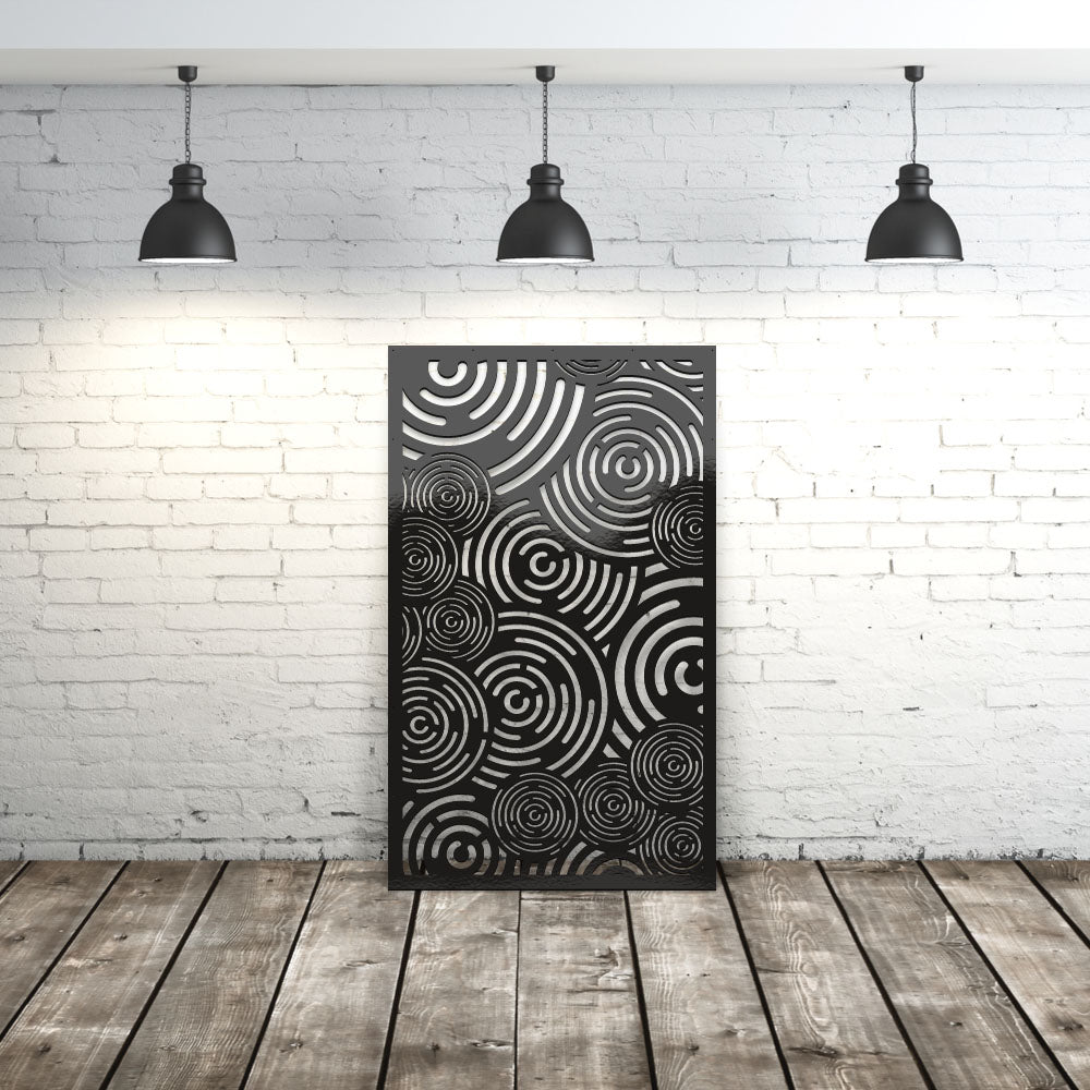 modern circles privacy panel