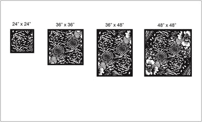 Flower Bouquet Privacy Panel