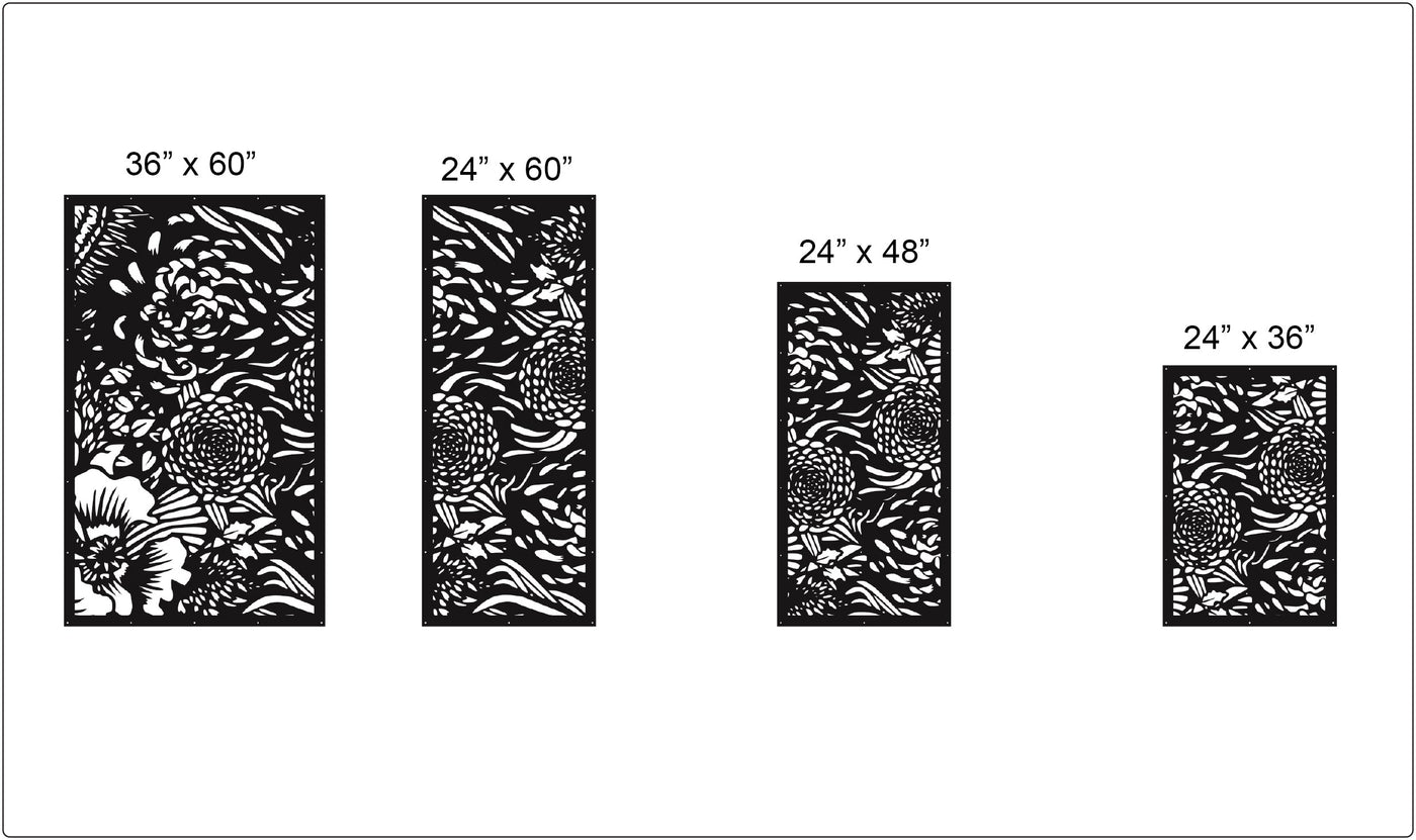 Flower Bouquet Privacy Panel