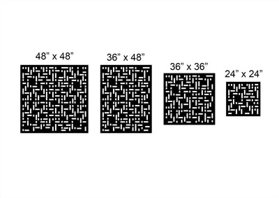 Modern Blackout Pattern Style 1 Privacy Panel