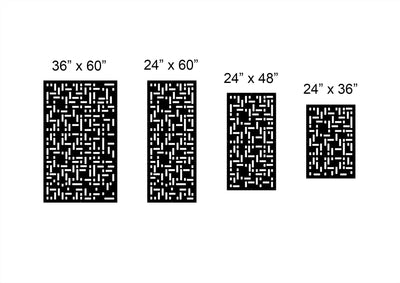 Modern Blackout Pattern Style 1 Privacy Panel