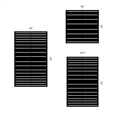 modern stripes style 2 privacy panel