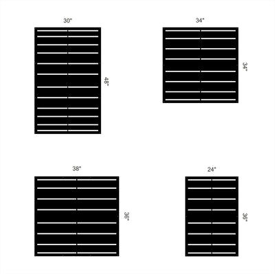 modern stripes style 2 privacy panel