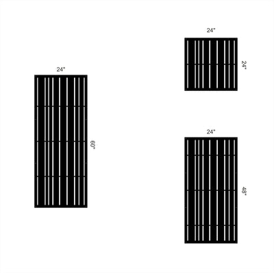 modern stripes style 5 privacy panel