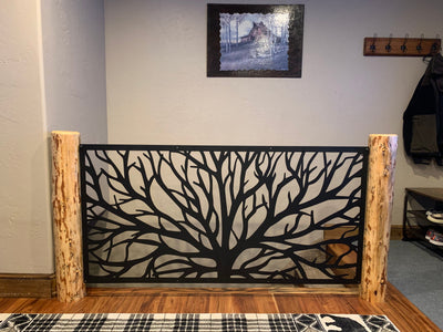 Tree Trunk Privacy Panel