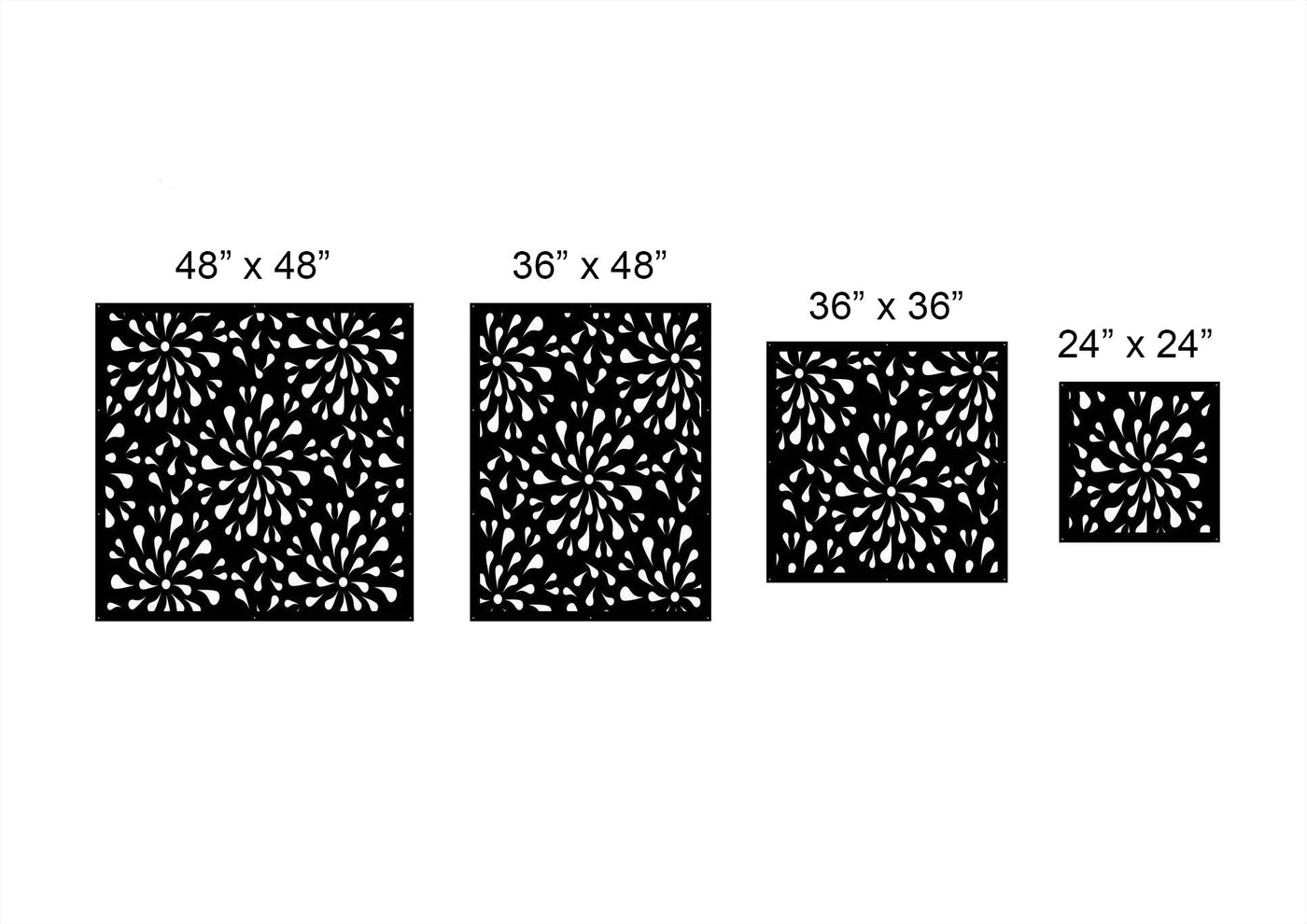 Curly Flower Privacy Panel