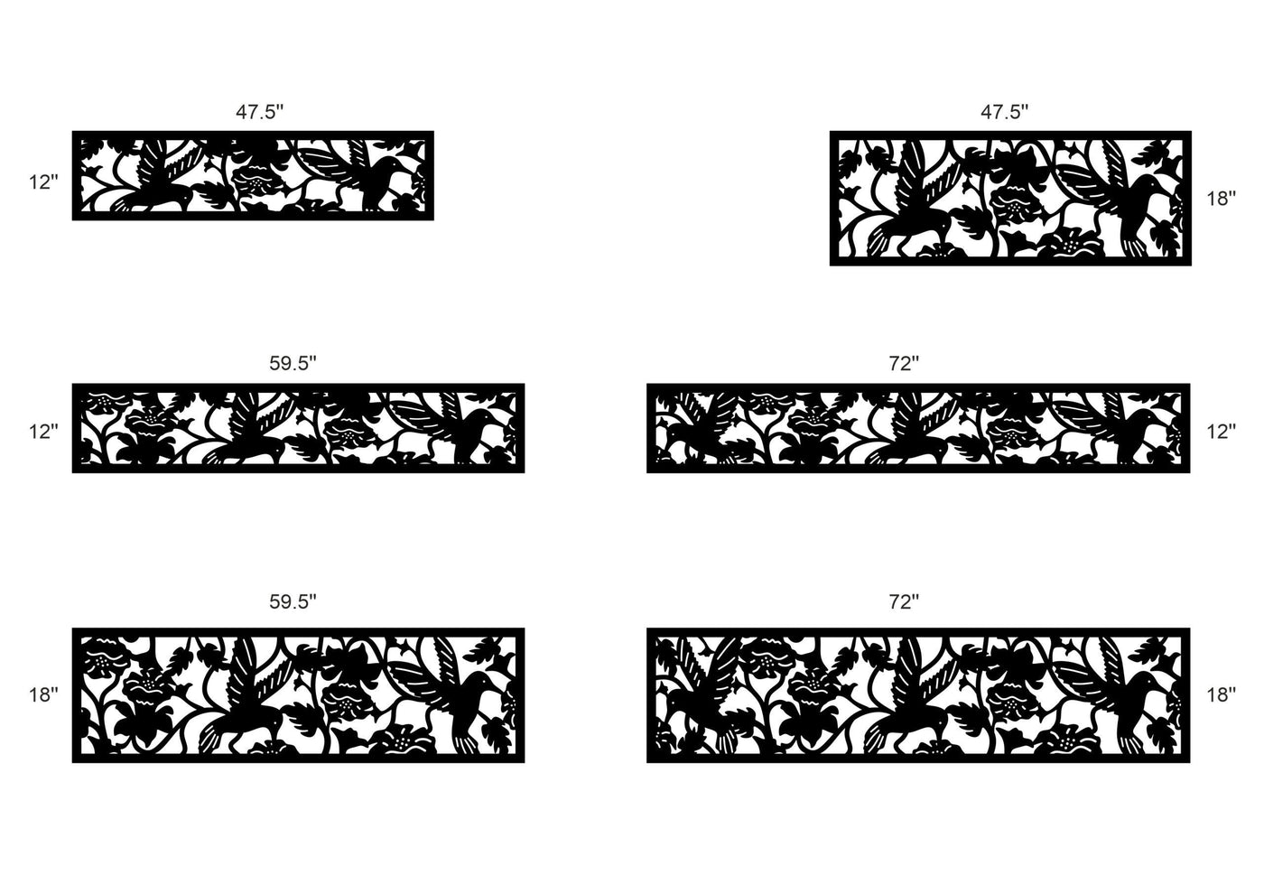 Humming Bird Fence Topper