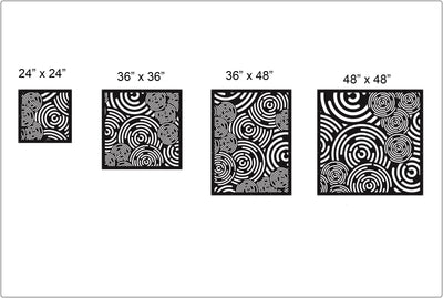 modern circles privacy panel