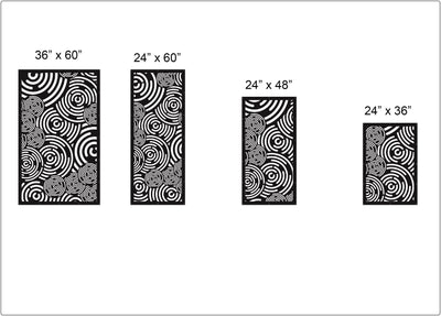 modern circles privacy panel