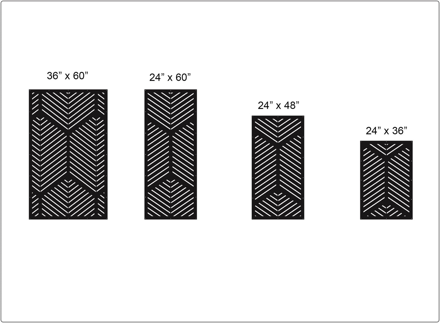 Modern Lines Decorative Privacy Panels