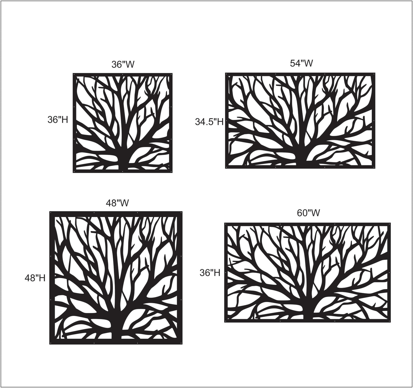 Tree Trunk Privacy Panel Tree Trunk Privacy Panel Proudly Made in Canada – LaserCutArts Canada-USA