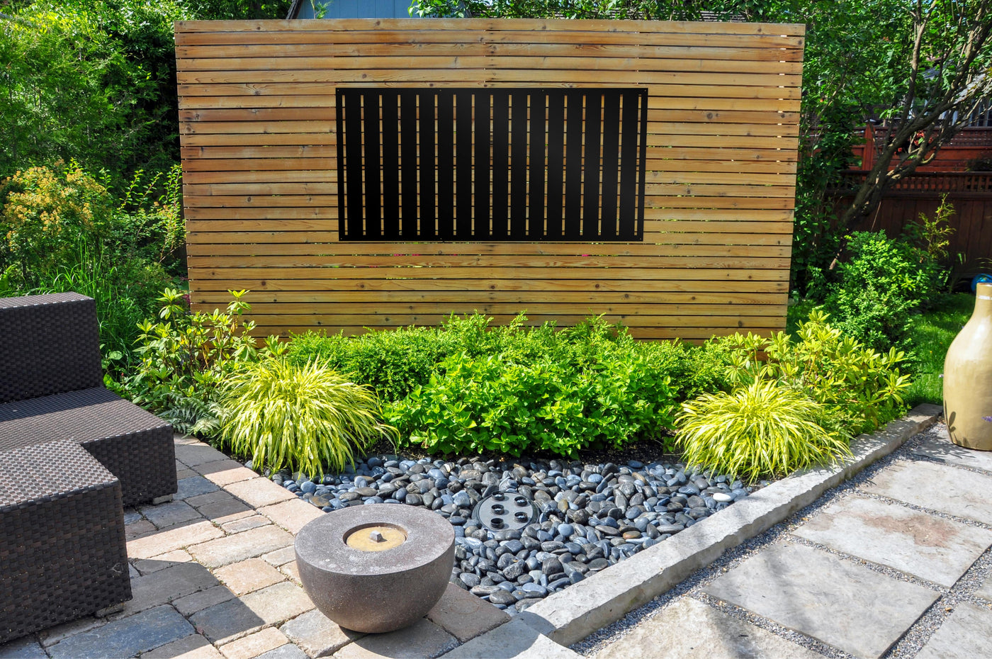 Modern Stripes Style 1 Privacy Panel