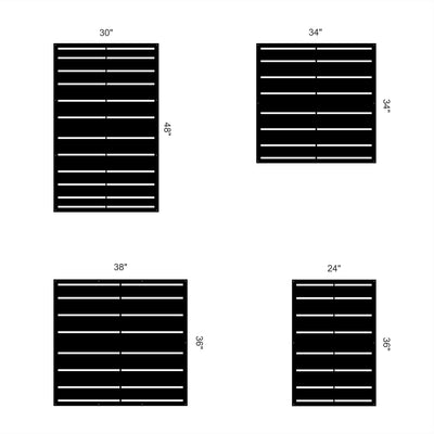 Modern Stripes Style 2 Privacy Panel