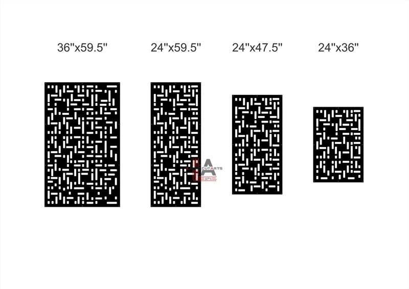 Modern Blackout Pattern Style 1 Privacy Panel