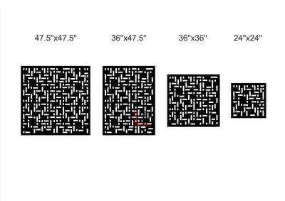 Modern Blackout Pattern Style 1 Privacy Panel